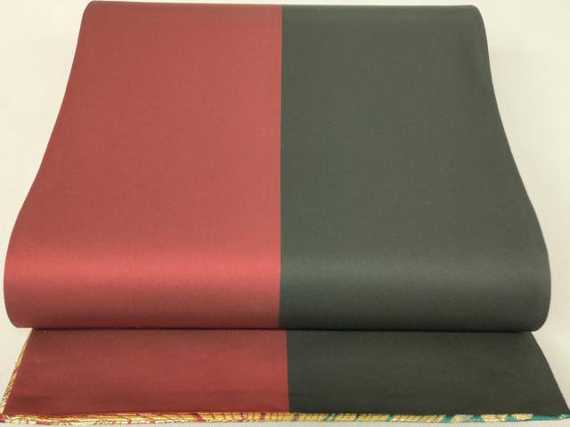 平和屋着物▼両面　六通柄袋帯　辻が花　金糸　正絹　逸品　DABK4299az