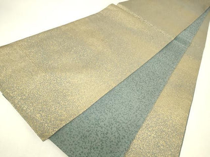 平和屋着物▼中国三大刺繍　スワトウ刺繍　汕頭刺繍　太鼓柄袋帯　正倉院更紗花文　金彩　正絹　逸品　DABK4697az