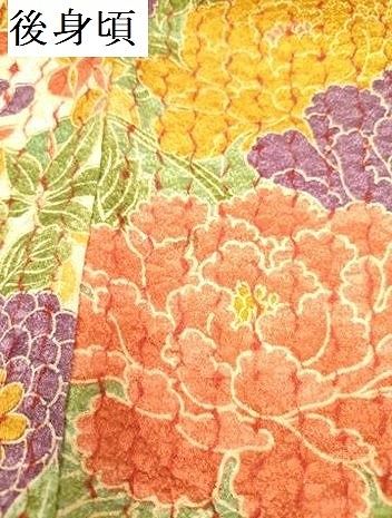 平和屋着物∵女の子　十三参り　子供　祝着　草花文　逸品　DABK5156ea
