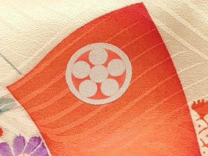 平和屋着物[]お宮参り　女の子　祝着　産着　初着　のしめ　駒刺繍　鳳凰熨斗花文　金彩　逸品　DABK5174ea