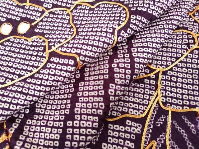平和屋着物∵女の子　十三参り　子供　祝着　駒刺繍　総絞り　牡丹　金糸　逸品　DABK5201ea
