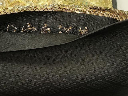 平和屋本店▼六通柄袋帯　七宝豊祥華紋　本金箔　正絹　逸品　DABK5568sf
