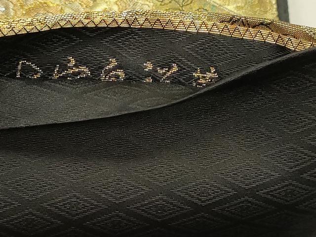 平和屋本店▼六通柄袋帯　七宝豊祥華紋　本金箔　正絹　逸品　DABK5568sf