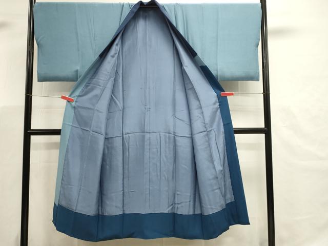平和屋着物■男性　長襦袢　手描き　絞り　風景文　正絹　逸品　DABK5637sf