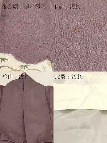 平和屋着物■豪華色留袖　草花文　正絹　逸品　DABK5655sf