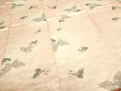 平和屋着物■上質な小紋　舞蝶文　暈し染め　金彩　正絹　逸品　DABK5656sf