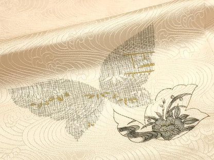 平和屋着物■上質な小紋　舞蝶文　暈し染め　金彩　正絹　逸品　DABK5656sf