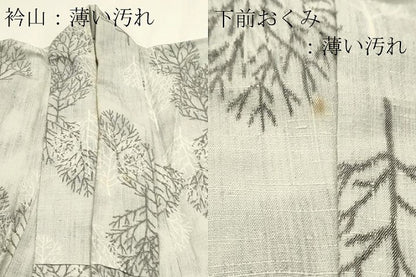 平和屋着物■上質な紬　樹林文　正絹　逸品　DABK5660sf