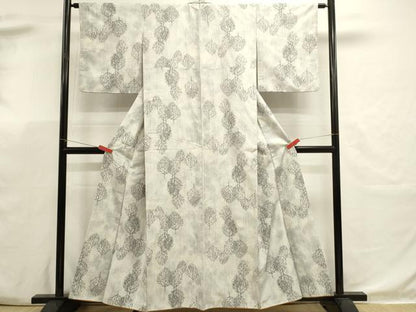 平和屋着物■上質な紬　樹林文　正絹　逸品　DABK5660sf