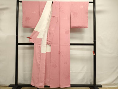 平和屋着物■上質な小紋　舞花文　正絹　逸品　DABK5675sf