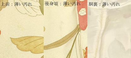 平和屋着物■上質な小紋　草花文　金彩　正絹　逸品　DABK5676sf