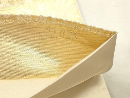 平和屋本店▼六通柄　本袋帯　更紗花文　純金箔24ｋ　正絹　逸品　DABK5699sf