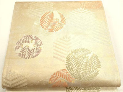 平和屋着物◎六通柄京袋帯　唐織　松葉文　金糸　引箔　正絹　逸品　DABK5720sf