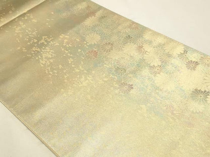 平和屋本店▼六通柄袋帯　貴妃　舞花文　彩煌箔　本金　正絹　逸品　DABK5752sf
