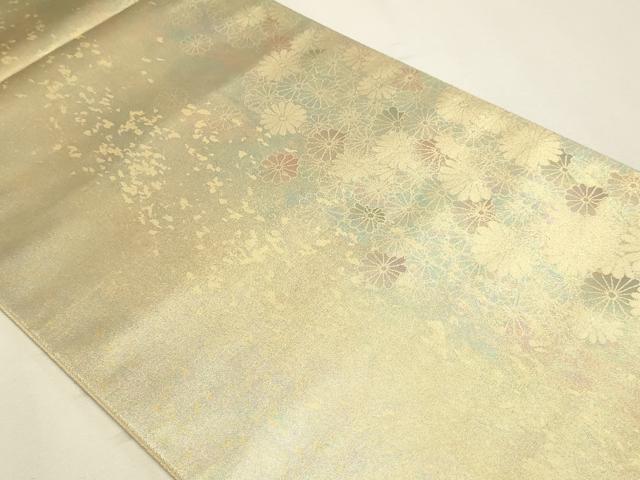 平和屋本店▼六通柄袋帯　貴妃　舞花文　彩煌箔　本金　正絹　逸品　DABK5752sf