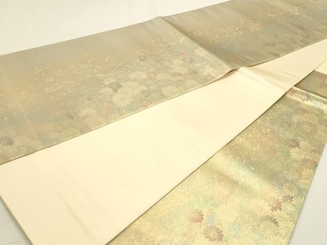 平和屋本店▼六通柄袋帯　貴妃　舞花文　彩煌箔　本金　正絹　逸品　DABK5752sf