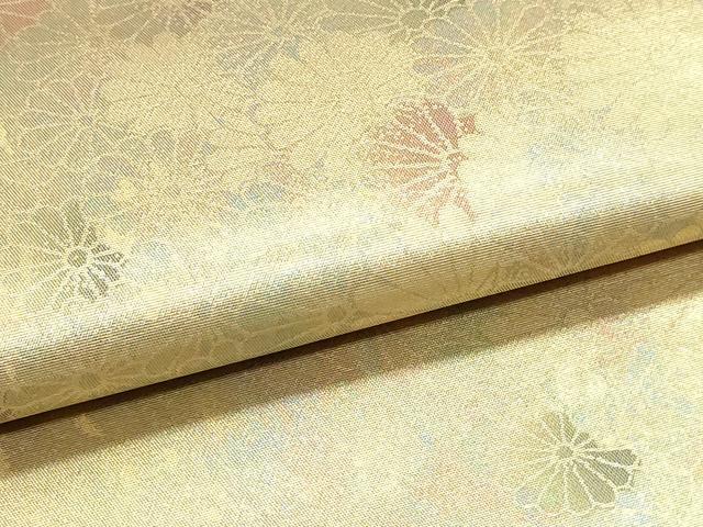 平和屋本店▼六通柄袋帯　貴妃　舞花文　彩煌箔　本金　正絹　逸品　DABK5752sf