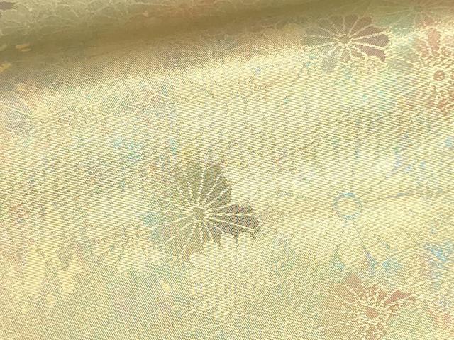 平和屋本店▼六通柄袋帯　貴妃　舞花文　彩煌箔　本金　正絹　逸品　DABK5752sf