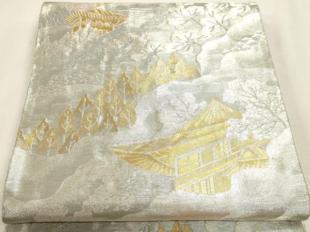 平和屋本店▼佐賀錦　六通柄袋帯　九百錦　古都の四季　弐捨四金　正絹　逸品　DABK5756sf