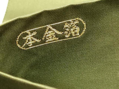 平和屋本店▼西陣織　陰山織物謹製　箔屋清兵衛　六通柄袋帯　名物裂間道　本金箔　正絹　逸品　DABK5775sf