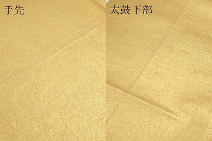 平和屋本店▼太鼓柄袋帯　唐織　王朝花車文　本金引箔　正絹　逸品　DABK5792sf