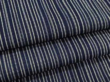 平和屋着物∴夏物　浴衣　手縫い　縞　綿　逸品　DABK5902sf