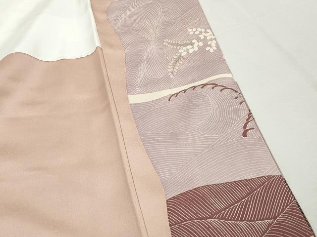 平和屋着物■豪華色留袖　駒刺繍　立波花車文　暈し染め　金彩　正絹　逸品　DABK6002qa