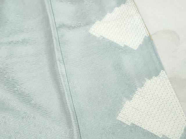 平和屋着物■豪華色留袖　駒刺繍　絞り　地紙花文　松竹梅　金彩　正絹　逸品　DABK6003qa