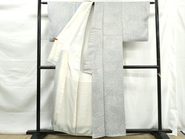 平和屋着物■上質な小紋　草花文　正絹　逸品　DABK6007qa