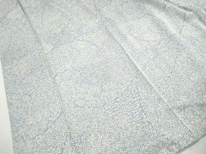 平和屋着物■上質な小紋　草花文　正絹　逸品　DABK6007qa