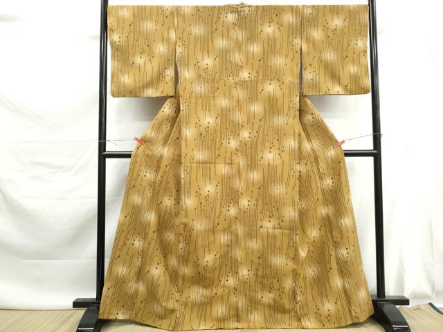 平和屋着物■小紋　箔散らし抽象文　暈し染め　洗える着物　DABK6029qa