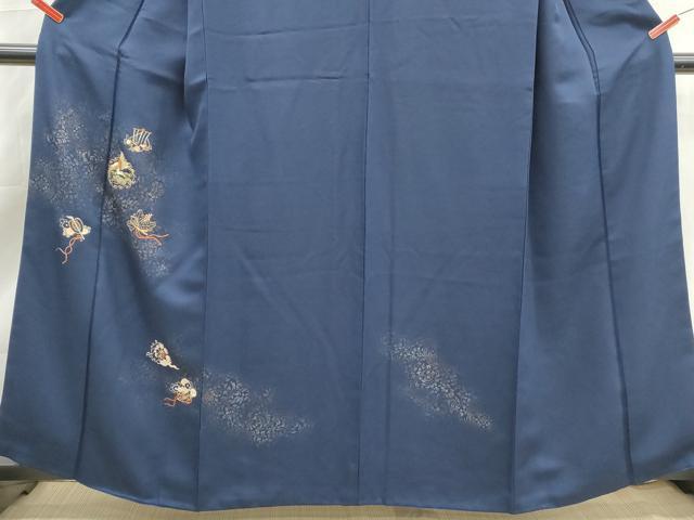 平和屋着物■訪問着　刺繍　更紗花鳥文　金彩　正絹　逸品　DABK6095qa