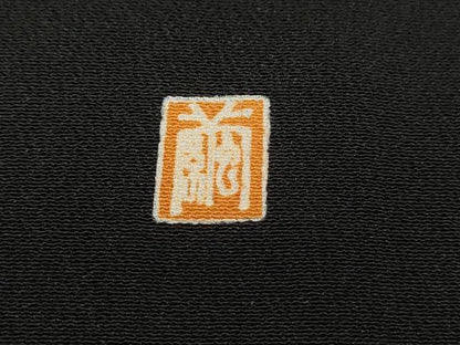 平和屋着物■豪華黒留袖　作家物　風景文　金彩　正絹　逸品　DABK6099qa