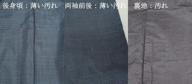 平和屋着物■男性　本場大島紬　100亀甲　総詰め　正絹　逸品　DABK6105qa