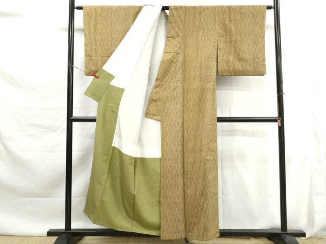 平和屋着物■上質な紬　間道　正絹　逸品　DABK6125qa