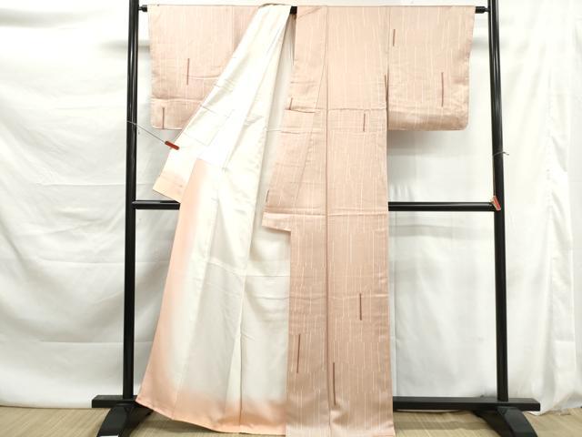 平和屋着物■上質な小紋　間道　正絹　逸品　未使用　DABK6129qa