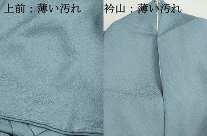 平和屋着物■上質な色無地　湊鼠色　正絹　逸品　DABK6137qa