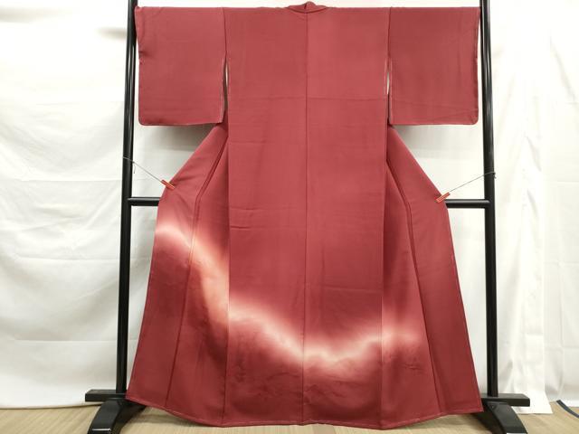 平和屋着物■色留訪問着　風景地紋　暈し染め　正絹　逸品　未使用　DABK6149qa