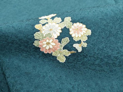 平和屋着物■上質な小紋　花丸文　金彩　正絹　逸品　DABK6151qa