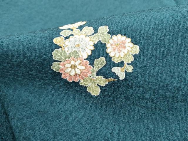 平和屋着物■上質な小紋　花丸文　金彩　正絹　逸品　DABK6151qa