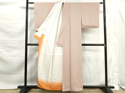 平和屋着物■江戸小紋　抽象間道　正絹　逸品　DABK6152qa