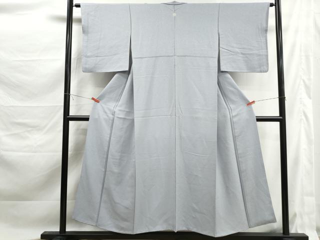 平和屋着物■上質な色無地　霞地紋　紫水晶色　正絹　逸品　DABK6153qa