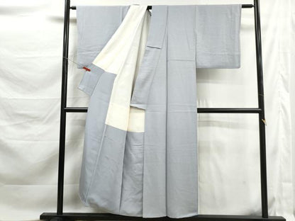 平和屋着物■上質な色無地　霞地紋　紫水晶色　正絹　逸品　DABK6153qa