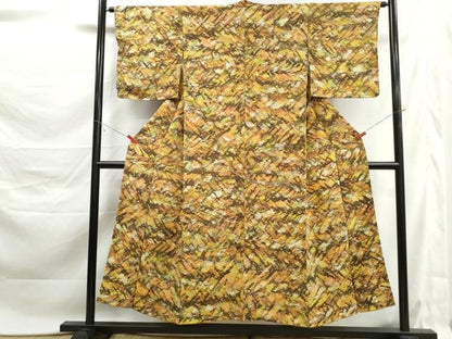 平和屋着物■上質な小紋　霞文　正絹　逸品　DABK6158qa