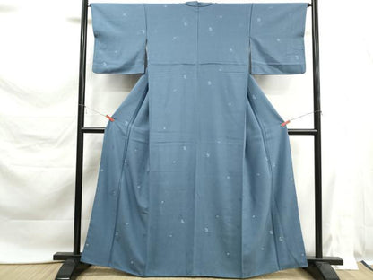 平和屋着物■上質な小紋　舞花文　正絹　逸品　DABK6160qa