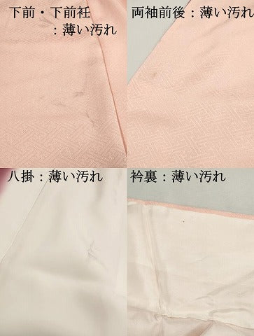 平和屋着物■訪問着　駒刺繍　絞り　几帳花文　正絹　逸品　DABK6161qa