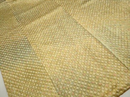 平和屋着物■上質な小紋　総絞り　鹿の子文　暈し染め　正絹　逸品　DABK6164qa