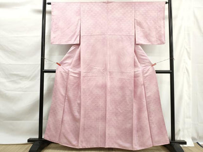 平和屋着物■上質な小紋　源氏車文　暈し染め　正絹　逸品　DABK6193qa