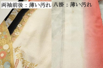 平和屋着物■豪華振袖　絞り　舞花文　暈し染め　金彩　正絹　逸品　DABK6198qa