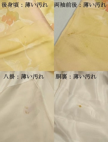 平和屋着物■上質な小紋　舞花文　暈し染め　正絹　逸品　DABK6211qa